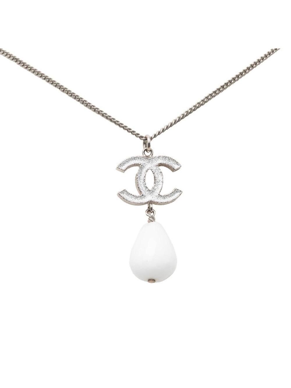 Chanel Cc Logo Chain Pendant Necklace #287792C69B